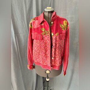 Ali Miles Pink Floral Jacket